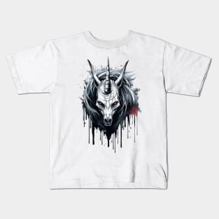 Creepy Unicorn Kids T-Shirt